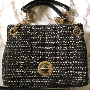 Kate Spade Black & White Tweed Purse